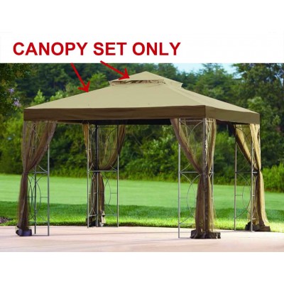 Sunjoy Replacement Canopy set for L-GZ813PST 10X10 Callaway Gazebo   